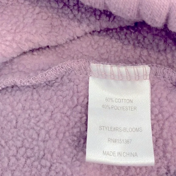 Urban Nation Lavender Life Blooms Graphic Crew Neck Sweatshirt - Picture 12 of 12